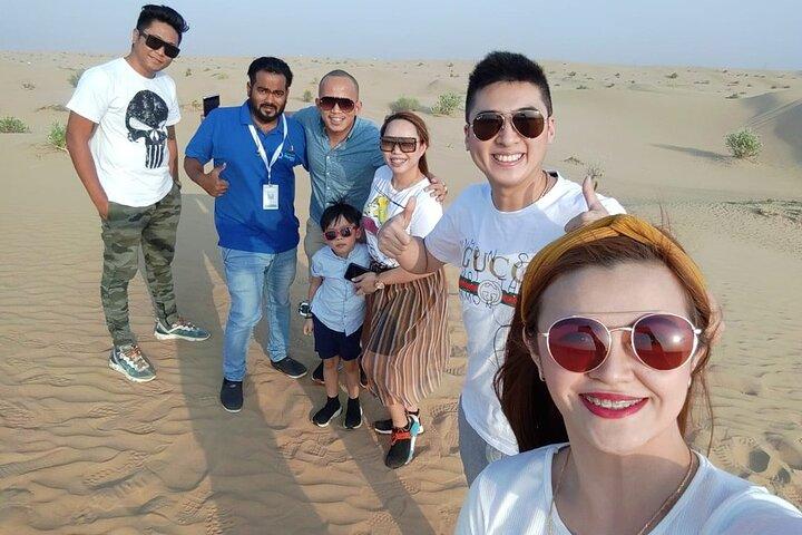 Morning Dune Bashing, Including Camel Riding and Sand Boarding from Dubai