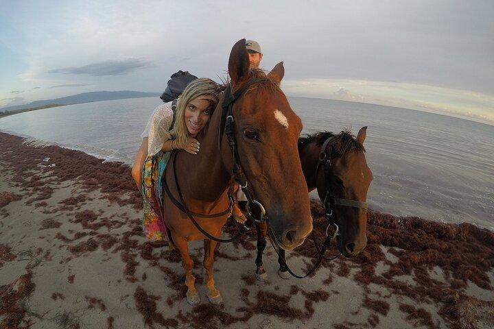 Horseback “SPECIAL”- Negril’s Beach Ride N’ Swim with Free photos/videos