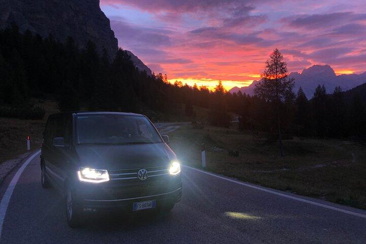 Transfer from Venice Marco Polo airport or Mestre station to Cortina d'Ampezzo