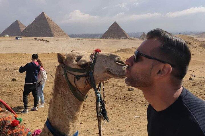 Sunrise or Sunset Horse carriage Ride at Pyramids Desert