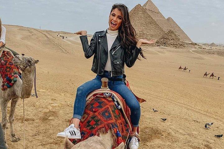 Sunrise or Sunset Horse carriage Ride at Pyramids Desert