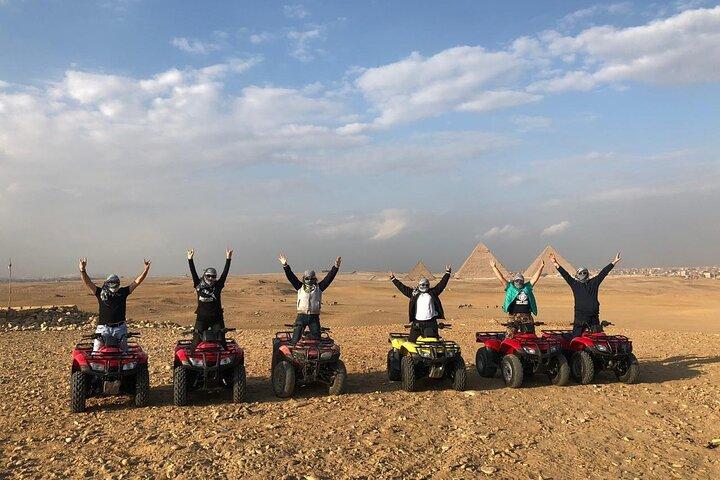 Desert Safari by ATV Bike Around the Pyramids