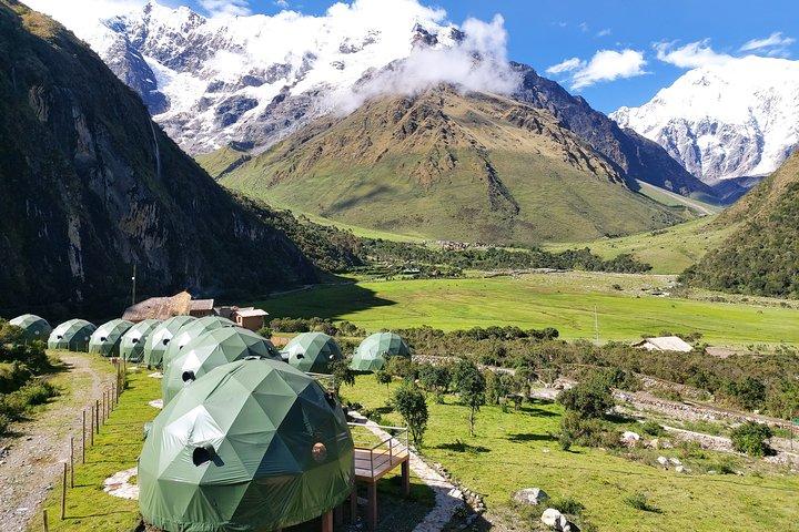 Salkantay Trek 4 Days to Machu Picchu by Glamping Sky Lodge Dome