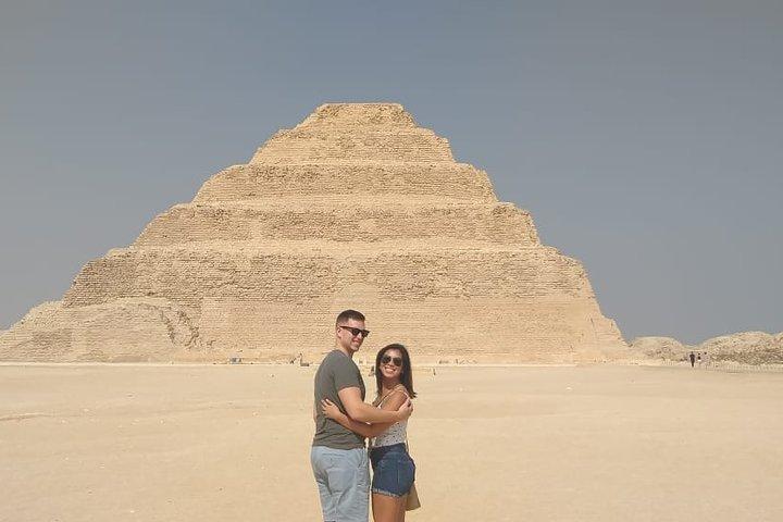 Saqqara,Memphis& Khan El Khalili Bazaar Private Day Tour