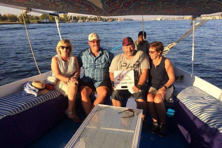 Amazing 1 night Luxor tours,transfers,lunch,Felucca&camel ride from Hurghada
