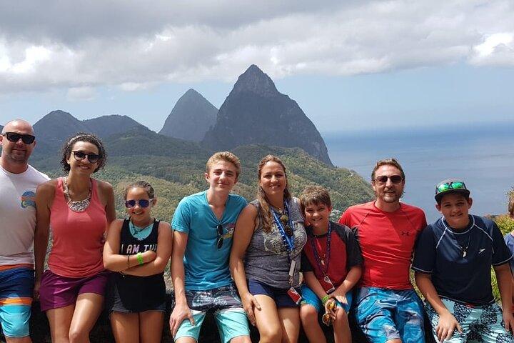 Private St Lucia Shore Tour: Mud Bath Volcano, Pitons & Falls