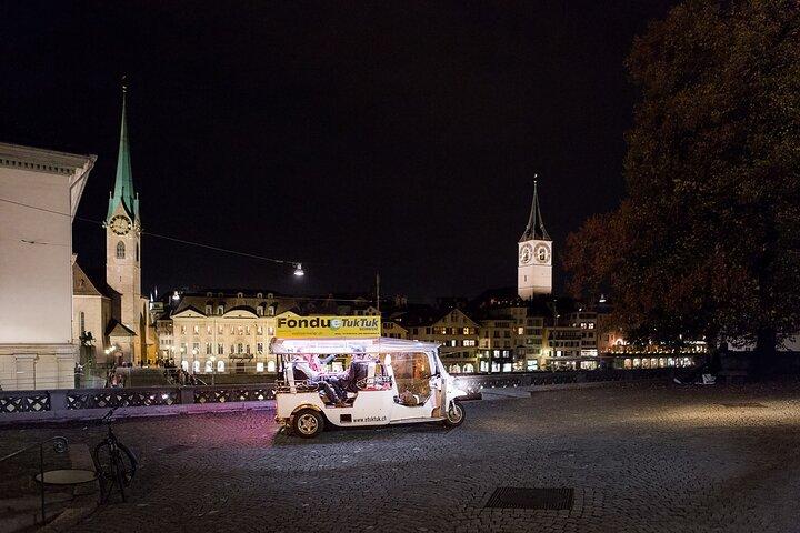Zurich eTukTuk Private Tour - with Cheese Fondue and Wine