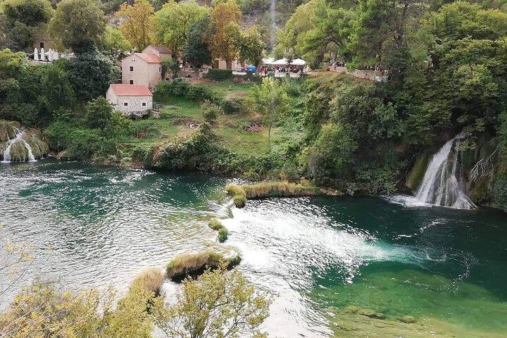 From Split or Trogir: Krka Waterfalls & Primošten Sightseeing