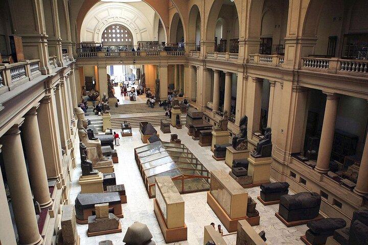 National Museum, Egyptian Museum, and Giza Pyramids