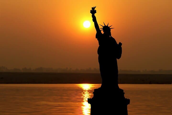 New York City Skyline and Statue of Liberty Sunset Cruise