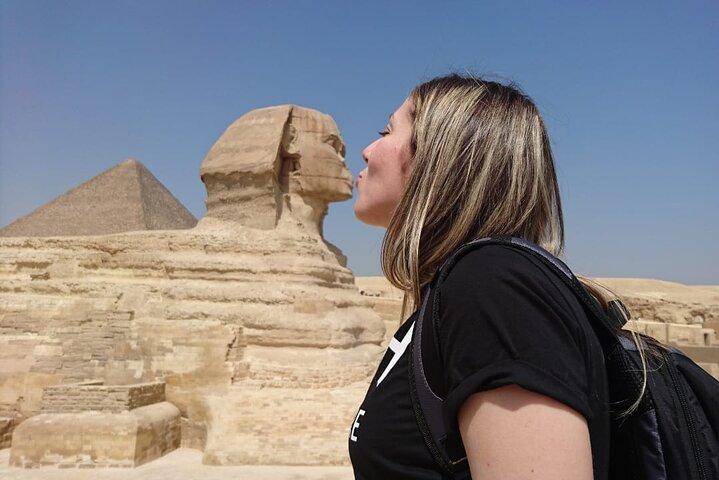 Giza Pyramids Sphinx & Egyptian Museum Private Full Day Tour