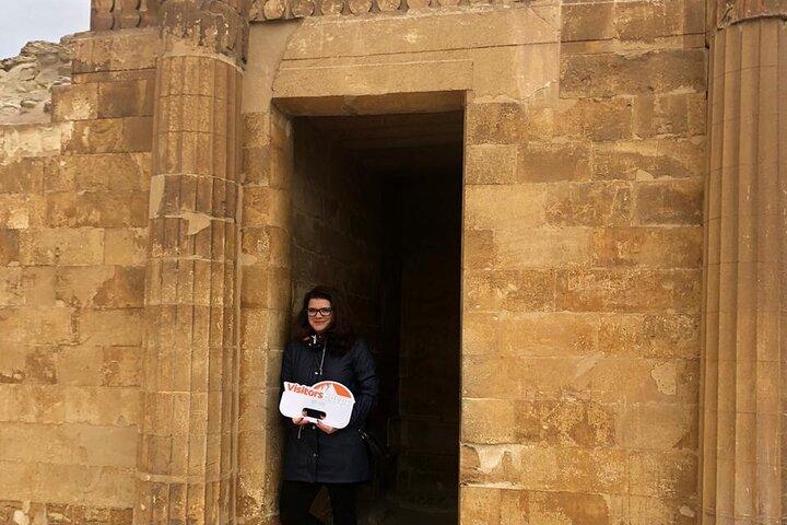Full-Day Tour at Giza Pyramids & Sphinx & Memphis & Saqqara & Dahshur