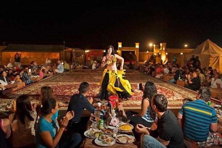 Evening Dubai Desert Safari Experience with Dinner and Shows