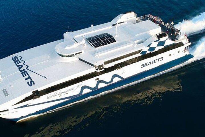 VIP Ferry Ticket from Piraeus Port To Mykonos & Private Transfer included