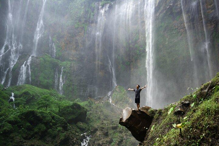 1 Day - ULTIMATE TOUR Tumpak Sewu Waterfall and Goa Tetes cave // 07:30 - 17:30