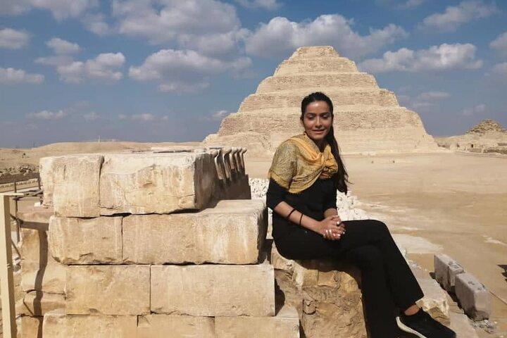 Private Full-Day Giza Pyramids ,Sphinx ,Memphis city and Saqqara step pyramid