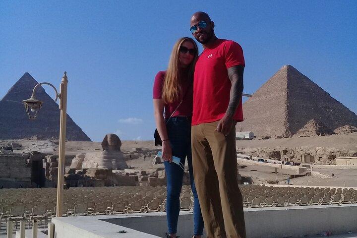 Giza Pyramids Sphinx & Egyptian Museum Private Full Day Tour