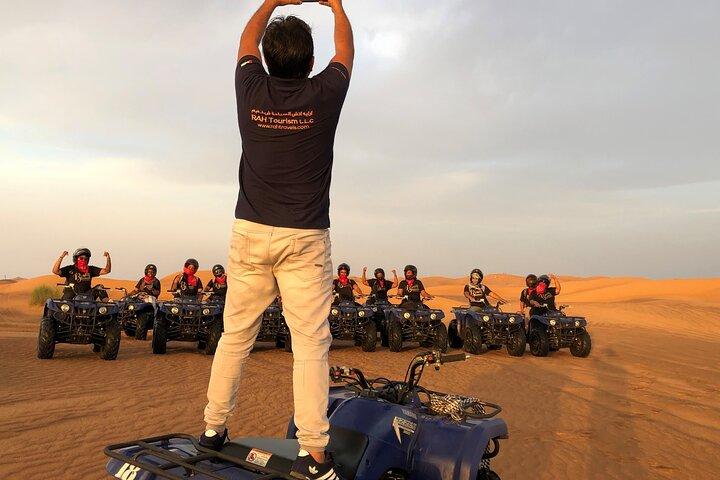 Self-drive Quad Bike with Sand Boarding and Camel Ride in Dubai