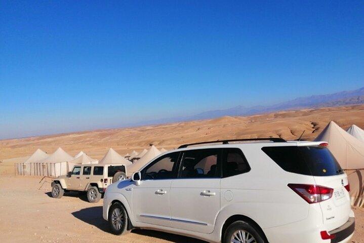 Private Transfer from Marrakech hotels, riads To Agafay Desert