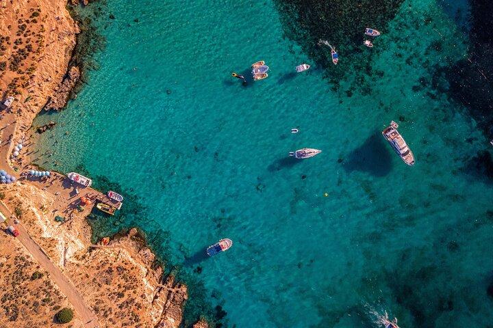 Malta Private Boat Tour: Gozo, Comino, Blue Lagoon Crystal lagoon