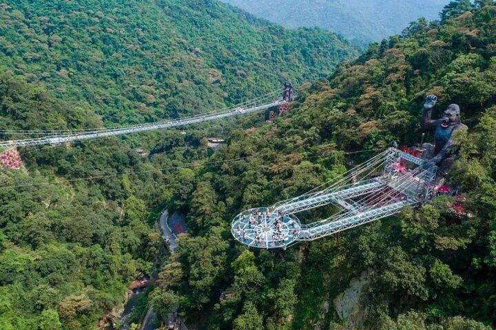 Skywalk Glass Bridge and Waterfall Ravine Half Day Private Tour