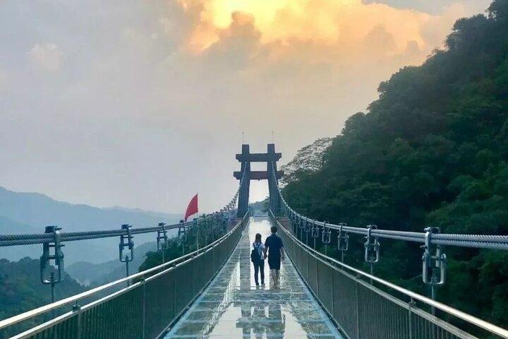 Skywalk Glass Bridge and Waterfall Ravine Half Day Private Tour