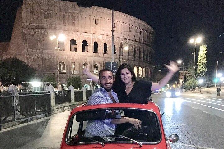 The Original Fiat 500 Night Tour of Rome