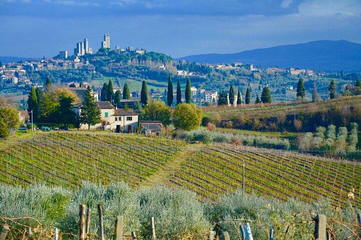 One Way Private Transfer: Florence to Rome with Visit to San Gimignano and Siena