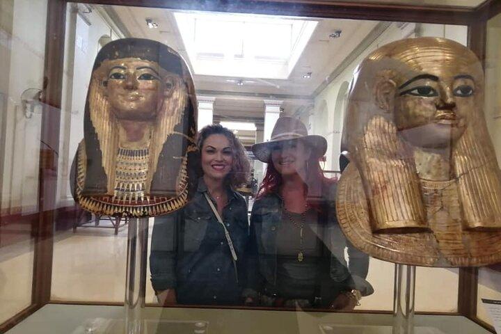 Exploring the Giza Pyramids , Sphinx , lunch , camel ride and Egyptian Museum