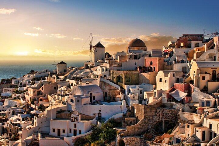 Santorini Sunset Walking Tour inc. tastings and 5 drinks