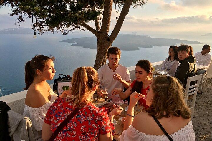 Santorini Sunset Walking Tour inc. tastings and 5 drinks