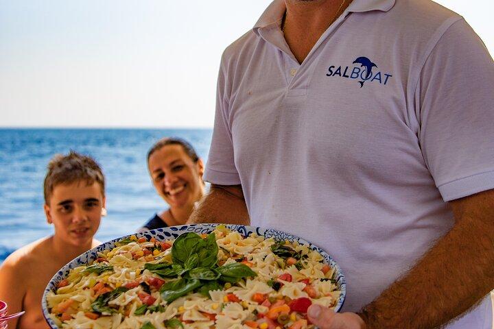 Amalfi Coast Boat Tour from Sorrento: Small Group, Swim & Lunch