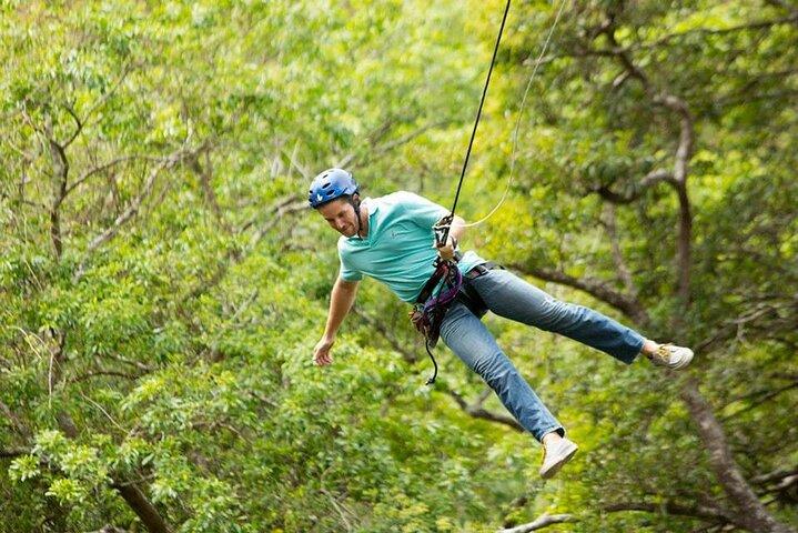 Mega Combo Zip Line Tour and Volcano Hot Spring