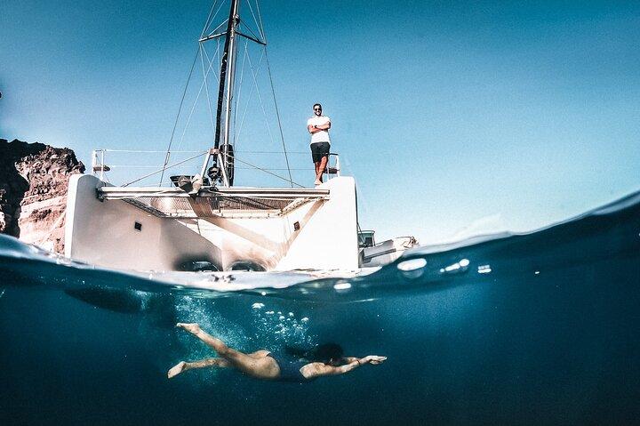 Santorini All-inclusive Private Catamaran Cruise