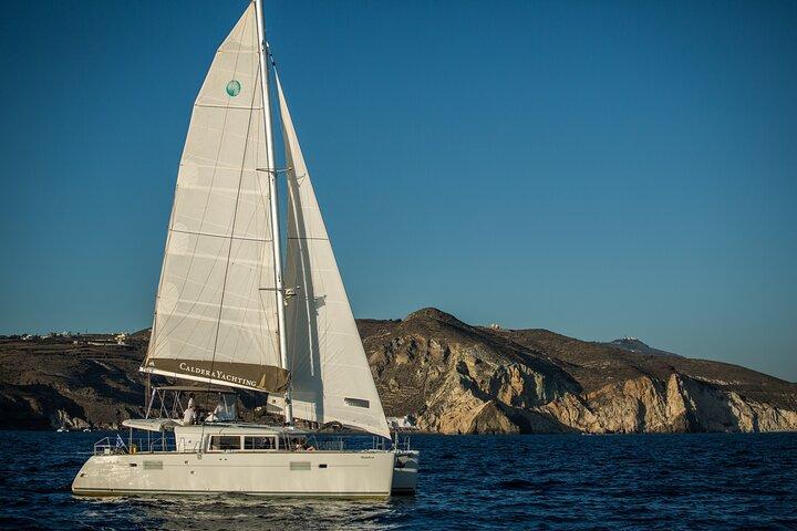 Santorini Caldera Gold Day Cruise with BBQ on board and Open Bar