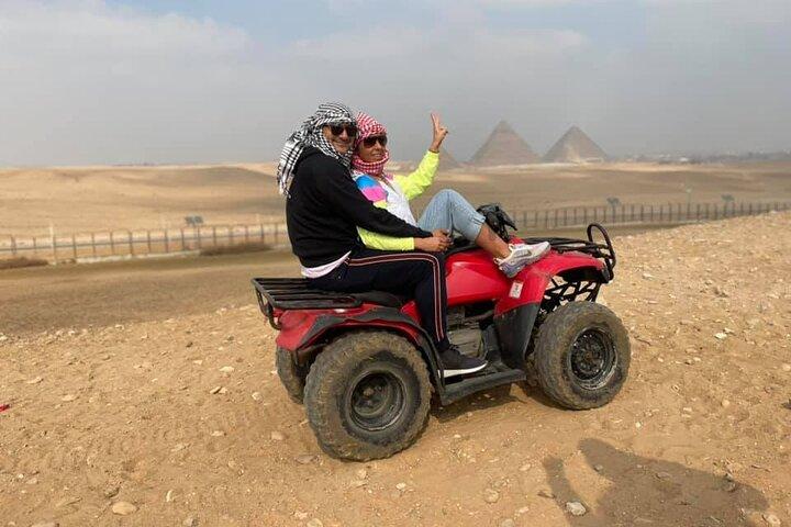 Day Tour Visit Giza Pyramids With Quad Bike And Camel Ride