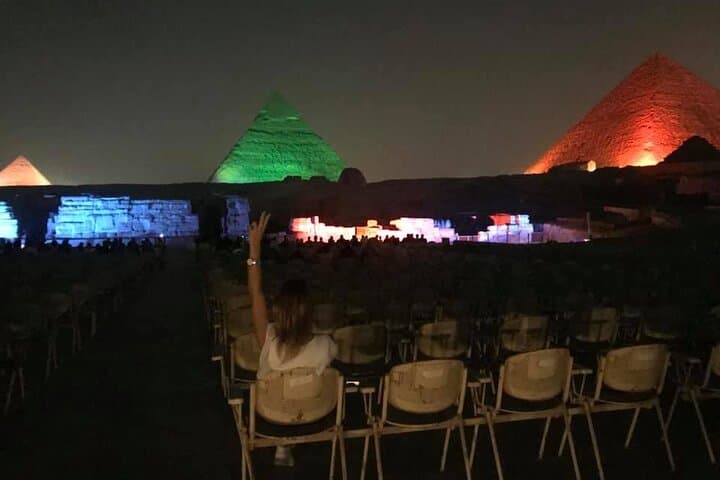 Giza Pyramids Evening Sound and Light Show from Cairo