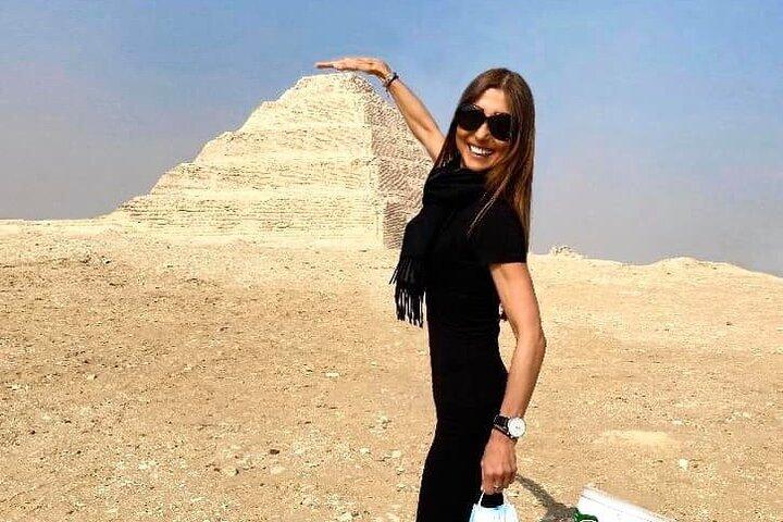 Dahshur 2 pyramids , Sakkara step pyramids, Memphis old city Private Tour