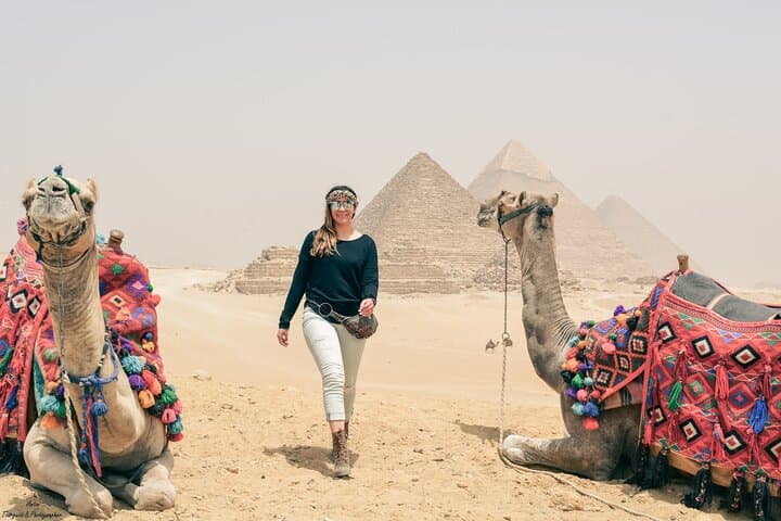 Camel Ride around Giza Pyramids Sunset or Sunrise or any time