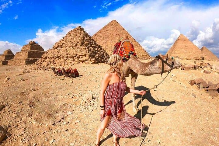 Full Day Giza pyramids and Cairo Museum day tour from Luxor by domestic flight