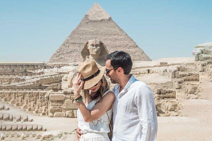 8Hours Tour Giza Pyramids,Egyptian Museum,Bazaar,Lunch&Camel Ride