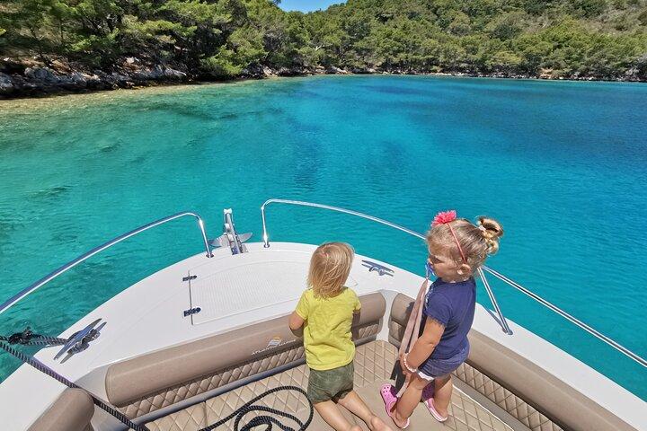 Rent a luxury speed boat for great fun on this Elaphiti Islands tour