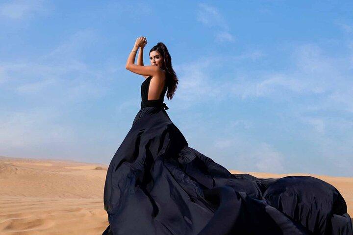 Dubai Flying Dress Private Photoshoot in the Desert