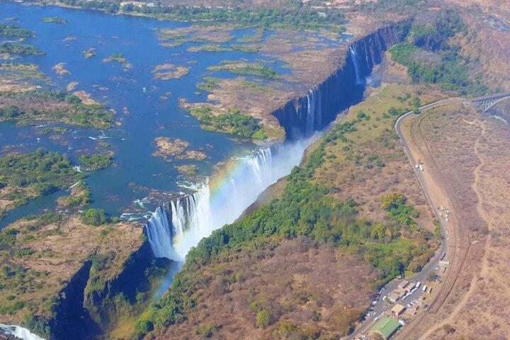 Helicopter flights over the Victoria Falls