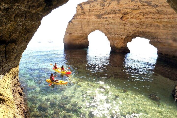 Kayak Tour to Benagil Cave & Marinha Beach - From Portimão
