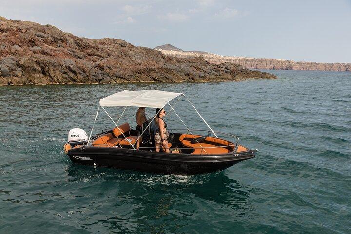 Boat Rental in Santorini License Free