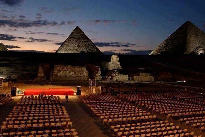 Sound and Light Show at Giza Pyramids with Dinner