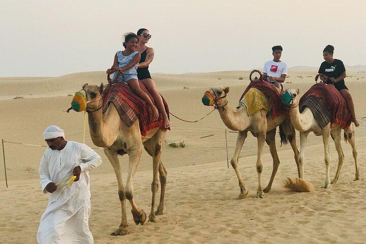 Abu Dhabi Morning Desert Safari,Dune Bashing,Sandboarding,Camel Riding&Quad Bike