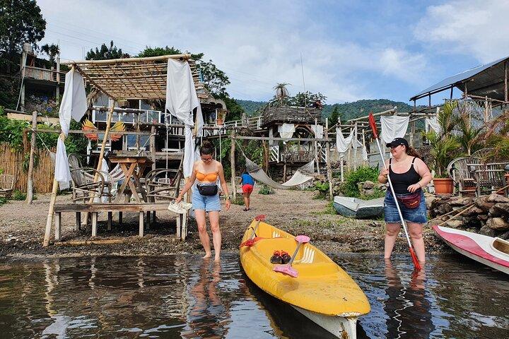 Kayaking on Lake Atitlan