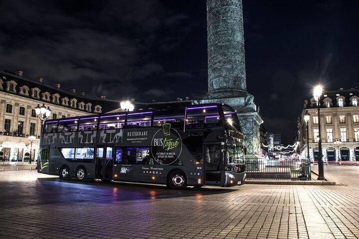 Champs-Elysées Dinner Paris by Night on a Panoramic Bus